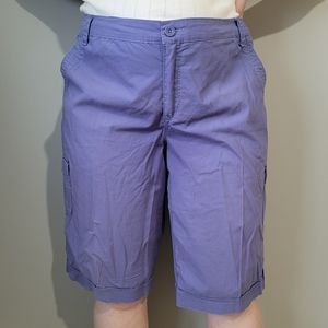 Gloria Vanderbilt Purple skimmer shorts